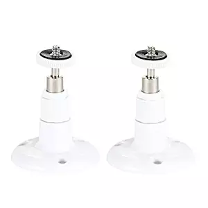 Security Wall Mount- Adjustable Indoor/Outdoor Mount Compatible with Arlo, Arlo Pro, Arlo Pro 2, Arlo Ultra, and Other Compatible Models — by Dropcessories (2 Pack, White)