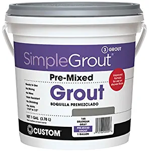 Custom PMG3811 1-Gallon Simple Premium Grout, Bright White,