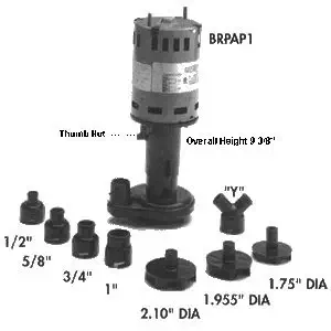 Little Giant Universal Ice Machine Pump, 115/230 Voltage, 1.5/0.75 Amps, Discharge O.D. (In.): 1 - RIM-U