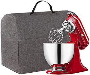 Kitchen Aid Mixer Dust Cover, Stand Mixer Cloth Cover With Accessory Storage Pockets And Carry Handles, Small Appliance Storage Bag Compatible With Kitchen Aid Tilt Head (5-8Quart(17"Lx9.5"Wx14"H))