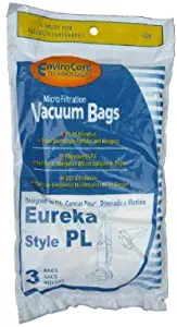 Generic Package of 3 Replacement Eureka Paper Bag, Style PL 4750 Upright