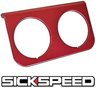 Aluminum Double Gauge Dash Mount Holder Panel Pod Fits Autometer P2 Red for Nissan 300ZX