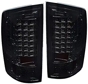 AJP Distributors Dodge Ram 1500 2500 3500 Rear LED Style Replacement Tail Lights Light Lamps Lamp Pair Left Right (Smoke)