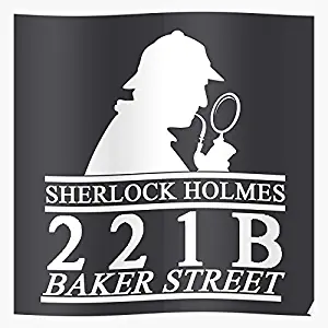 RESIGN Sherlock Address Poster Holmes I S Poster Gift for Home Decor Wall Art Print Poster