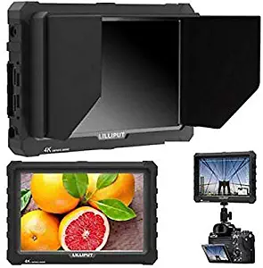 LILLIPUT A7S 7" 1920x1200 IPS Screen Camera Field Monitor 4K HDMI Input Output Video for DSLR Mirrorless Camera Sony A7S II A6500 Panasonic GH5 Canon 5D Mark IV DJI Ronin M Black case Exclusively