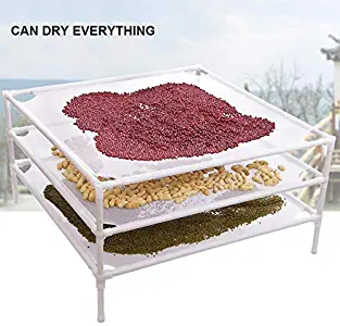 Weoto Mesh Drying Rack, Stackable Sweater Drying Net, Multi-Function Single Layer Drying Rack for Home