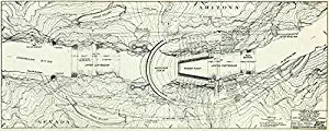 Imagekind Wall Art Print entitled Vintage Map Of The Hoover Dam (1930) by Alleycatshirts @Zazzle | 10 x 4
