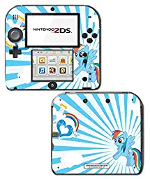 Rainbow Dash MLP My Little Pony Heart Video Game Vinyl Decal Skin Sticker Cover for Nintendo 2DS System Console