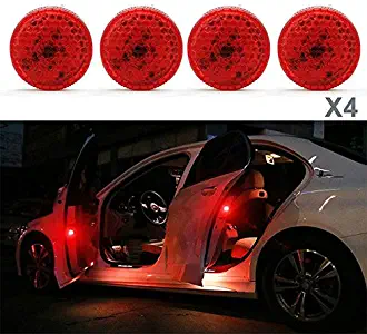 Ponis-Limos - Car Door Safety Warning Strobe Light For Skoda Octavia 2 A7 A5 A4 Vrs Fabia 2 Rapid Yeti Superb 3 Felicia Citigo RS Tour Octvia