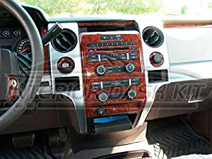 Ford F-150 F150 F 150 Extended CAB Interior BURL Wood Dash Trim KIT Set 2009 2010 2011 2012