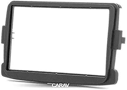 CARAV 11-297 Double Din car dash installation kit Radio Stereo Facia Fascia Panel Frame DVD Player Dash Install Panel for RENAULT Duster Logan Captu Symbol Dokker Lodgy Sandero with 17398mm 178102mm