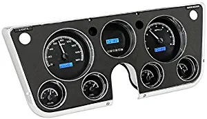 Dakota Digital 67 68 69 70 71 72 Chevy Pickup Truck Analog Dash Gauge Black Alloy Blue VHX-67C-PU-K-B