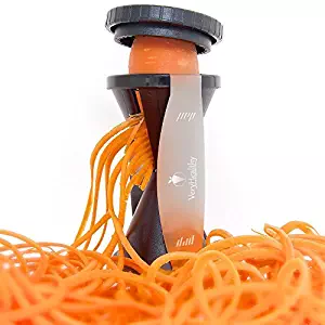 The Very Healthy Spiral Slicer, Vegetable Spiralizer, Zucchini Pasta Noodle Spaghetti Maker (Black)