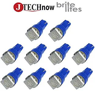 Jtech 10x T5 5050 SMD LED Blue Instrument Panel Dash Light Bulb 74 17 18 37 70 2721