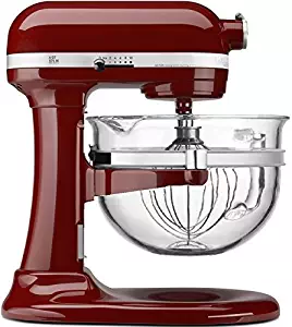 KitchenAid KF26M2XGC 6-Qt. Professional 600 with Glass Bowl - Gloss Cinnamon Dark Red