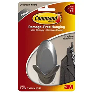 3M 17087G Graphite Double Hook