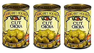 Margaret Holmes Cut Okra (Pack of 3) 14.5 oz Cans