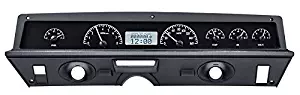 Dakota Digital 71 -76 Chevy Impala / Caprice Analog Dash System Kit Black Alloy White VHX-71C-CAP-K-W