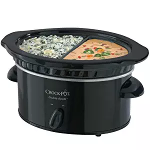 Crock-Pot SCDD 32-Ounce Manual Double Dipper Warmer, Black