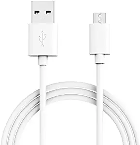 Things Needed, Micro USB, 10ft White, Data Sync & Battery Charging Cable, Cord, Compatible with, BLU Dash L4 LTE