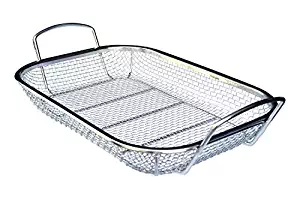 Culina #1 Best Stainless Steel Square BBQ, FDA Approved Vegetable and Grilling Basket