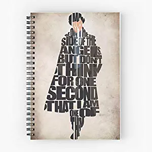 Cumberbatch Series Uk Benedict Geek Geekery Sherlock Bbc Holmes Tv Cute School Five Star Spiral Notebook With Durable Print