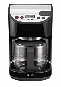 KRUPS KM4055 Programmable Coffeemaker, 12-Cup, Black
