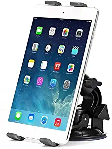 Premium Car Mount Dash Windshield Holder Swivel Cradle Compatible with Fujitsu STYLISTIC Q702 Q552 Slate - Hannspree HannsPad SN70T3 - Hip Street Titan HS-7DTB4, Flare HS-9TB4-4 (9)