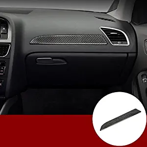 HOTRIMWORLD Carbon Fiber Center Dashboard Glove Box Edge Trim Cover for Audi A4 S4 2008-2015