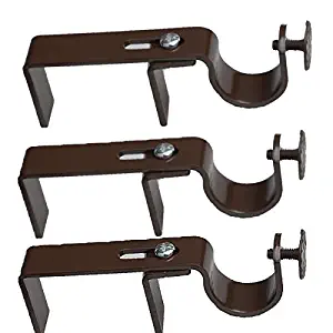 NONO Bracket - Outside Mounted Blinds Curtain Rod Bracket Attachment (Set of 3)