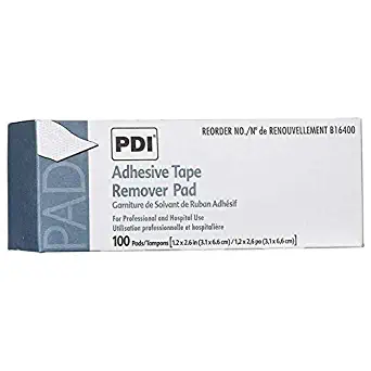 1131957 PT# B16400 Pad Adhesive Tape Remover 100 Count 1-1/4x2-5/8" Bx Made by PDI Professional Disposables