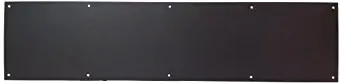 Don-Jo 90 Metal Kick Plate, Oil Rubbed Bronze Finish, 28" Width x 6" Height, 3/64" Thick