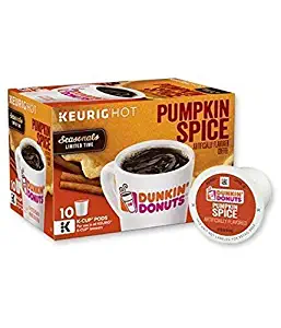 Dunkin Donuts Pumpkin Spice Limited Time Seasonals K-Cup Pods 3.70oz