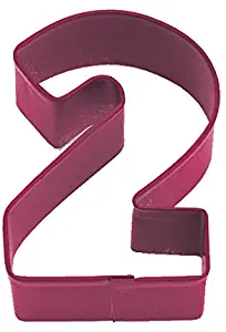 R&M Number 2 Cookie Cutter Red With Brightly Colored, Durable, Baked-on Polyresin Finish