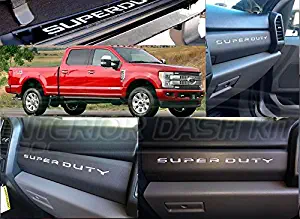 2017 2018 2019 2020 Interior Glove Box Panel Chrome Inserts Letters Emblem Logo Indentation for Ford F-250 F250 F-350 F350 F-450 F450 Super Duty