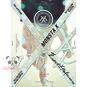 MONSTA X-[BEAUTIFUL] 1st Album BRILLIANT VER. CD+Photobook+Lyrics Booklet+PhotoCards+Stickers+Paper SEALED