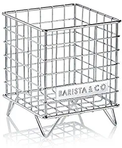 Barista & Co Pod Cage Coffee Capsule Holder, Electric Steel