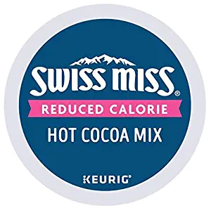 Swiss Miss Reduced Calorie Hot Cocoa, single serve capsules for Keurig K-Cup pod brewers (24 Count)