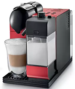 Nespresso Lattissima Plus Original Espresso Machine with Milk Frother by De'Longhi, Red