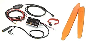 iPhone iPod iPad car radio integration adapter with Lightning connector + dash trim removal tools (2 item bundle)