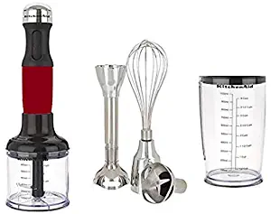 KitchenAid RKHB2561ER 5-Speed Hand Blender Empire Red (RENEWED) (CERTIFIED REFURBISHED)