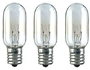(Home parts) KitchenAid Compatible Refrigerator 40 Watt Light Bulb T8-3 Pack - NEW
