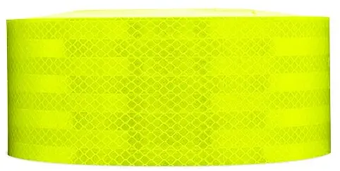 Safe Way Traction 2" x 12' Roll 3M Fluorescent Yellow Green Reflective Hazard Warning Emergency Vehicle Safety Marking Tape 983-23 ES