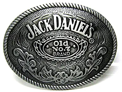 Belt Buckle Classic Old No.7 Beer Rodeo Floral Western