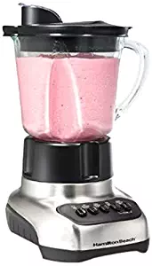 Hamilton Beach Wave Power Plus Blender with 12 Speeds & 40 oz Glass Jar, Silver (54229)