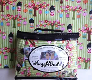 'NUGGLEBUDDY NEW! Microwaveable Moist Heat & Aromatherapy Organic Rice Pack. Adorable Asian Flannel Fabric. UNSCENTED! Give the Gift of Warmth!