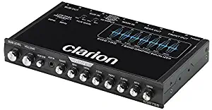 Clarion EQS755 7-Band Car Audio Graphic Equalizer with Front 3.5mm Auxiliary Input, Rear RCA Auxiliary Input and High Level Speaker Inputs