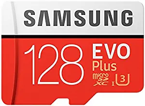 Samsung Evo Plus Class 10 UHS-I microSDXC U3 with Adapter (128GB MB-MC128GA/APC)