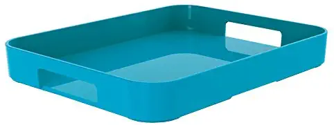 zakdesigns Gallery Tray, Melamine, Blue, 43 x 29 cm