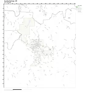 ZIP Code Wall Map of Eureka Springs, AR ZIP Code Map Not Laminated